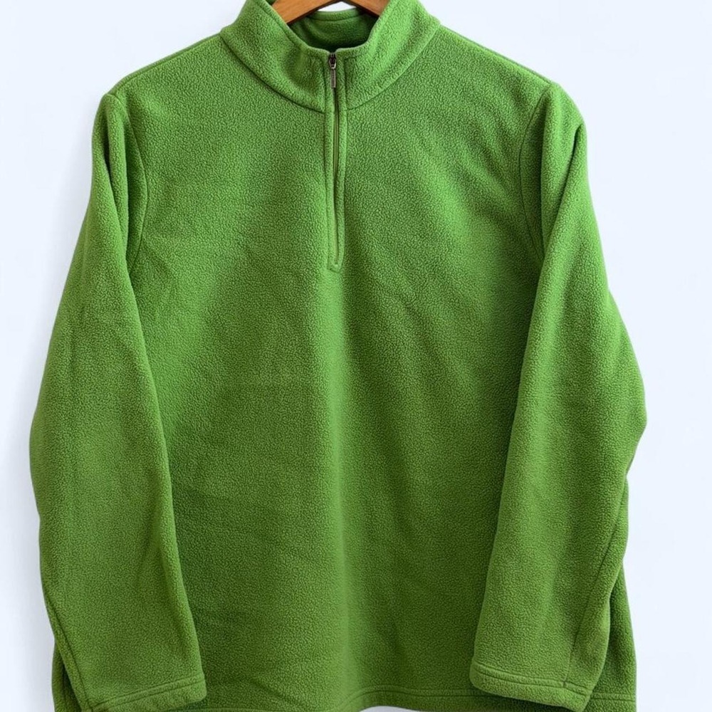 Vintage L.L. Bean Fleece Quarter Zip Polartec Sweater Sz 1X Rare Outdoorsy
